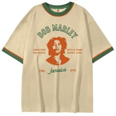 画像2: ZION ROOTSWEAR（ザイオンルーツウエア） “BOB MARLEY THING CALLED LOVE RINGER TEE” (2)