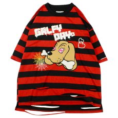 画像2: 【ラスト中型犬（L）のみ】GALFY(ガルフィー) “GALFY DAYo ボーダー Tee” (2)