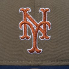 画像5: NEWERA（ニューエラ）“RC 9FIFTY Curved Visor Vintage Nylon ニューヨーク・メッツ オリーブ ネイビーバイザー” (5)