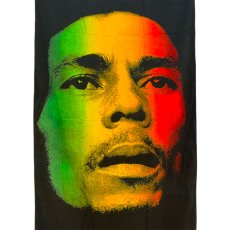 画像2: 【2024.07.16再入荷】BOB MARLEY RASTA FACE TOWEL -ボブ・マーリー ラスタフェイスタオル- (2)