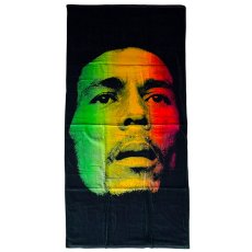 画像1: 【2024.07.16再入荷】BOB MARLEY RASTA FACE TOWEL -ボブ・マーリー ラスタフェイスタオル- (1)