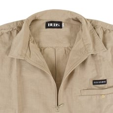 画像4: 【ラストXLのみ】BUDS（バッズ）“PUCKERING HALF ZIP SHIRT” (4)