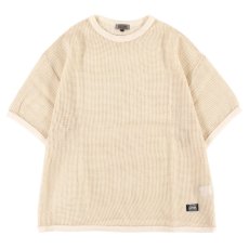 画像1: 【ラストLのみ】PeeTee. (ピーティー) “COTTON MESH TEE” (1)