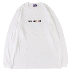 画像2: PeeTee. (ピーティー) “MULTI COLOR LOVE AND PEACE L/S TEE” (2)