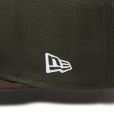 画像6: NEWERA（ニューエラ）“59FIFTY Powered by GORO NAKATSUGAWA（min-nano）オークランド・アスレチックス ダークシーウィード ブラウンバイザー” (6)