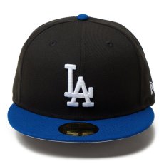 画像2: NEWERA（ニューエラ）“59FIFTY Powered by GORO NAKATSUGAWA（min-nano）ロサンゼルス・ドジャース ブラック ライトロイヤルバイザー” (2)