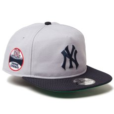 画像1: NEWERA（ニューエラ）“THE GOLFER NEW YORK YANKEES COOPERSTOWN  ニューヨーク・ヤンキース グレー ネイビーバイザー” (1)