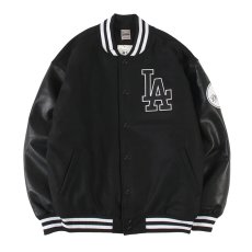 画像2: FANATICS (ファナティクス) “MLB LOS ANGELS DODGERS MELTON STUDIAM JACKET (ML2324FW0006)” (2)