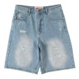 画像3: GRIMEY / GRMY (グライミー) “PEACE WITHIN BAGGY DENIM SHORTS” (3)