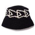 画像1: NEWERA（ニューエラ）“KNIT BUCKET JACQUARD ニットバケット フラッグ ブラック” (1)