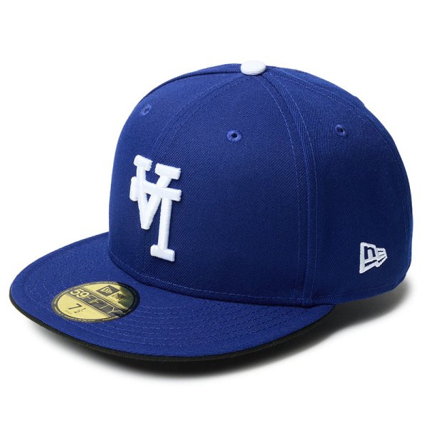 画像1: NEWERA（ニューエラ）“59FIFTY MLB Upside Down ロサンゼルス・ドジャース ダークロイヤル” (1)