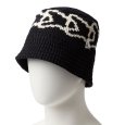 画像2: NEWERA（ニューエラ）“KNIT BUCKET JACQUARD ニットバケット フラッグ ブラック” (2)