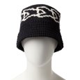 画像3: NEWERA（ニューエラ）“KNIT BUCKET JACQUARD ニットバケット フラッグ ブラック” (3)