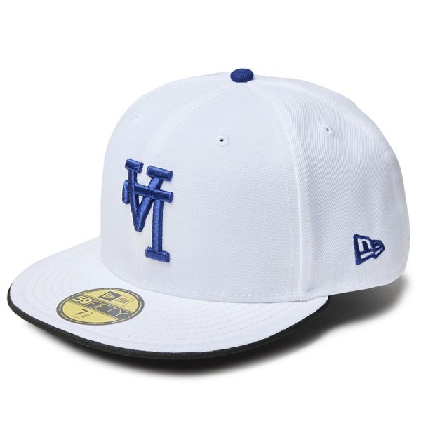 画像1: NEWERA（ニューエラ）“59FIFTY MLB Upside Down ロサンゼルス・ドジャース ホワイト” (1)