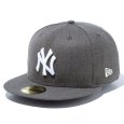 画像1: NEWERA（ニューエラ）“59FIFTY ニューヨーク・ヤンキース ダークグレー × ホワイト” (1)