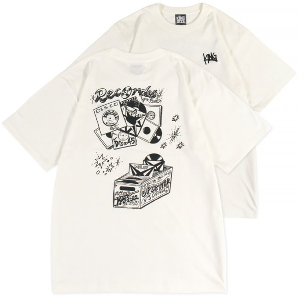 画像1: KINGSIZE（キングサイズ）“RECORD DISCO TEE” (1)