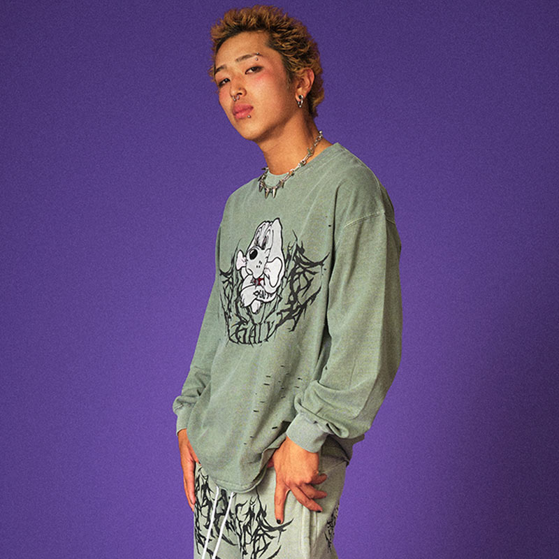 2023.10.20再入荷】GALFY(ガルフィー) “染め染めわんわんボロボロンTee