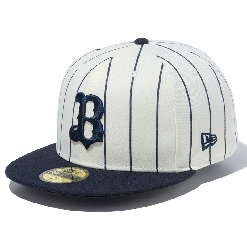 NEWERA（ニューエラ）“59FIFTY Pinstripe ピンストライプ オリックス・バファローズ クローム ネイビーバイザー” -  DISSIDENT WEB SHOP