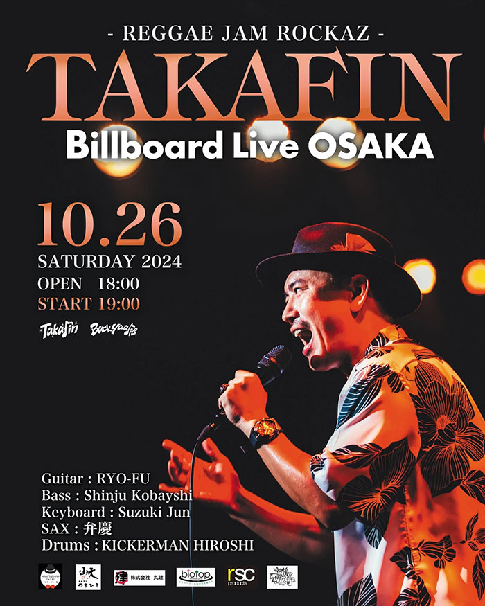 TAKAFIN Billborad Live OSAKA - DISSIDENT WEB SHOP