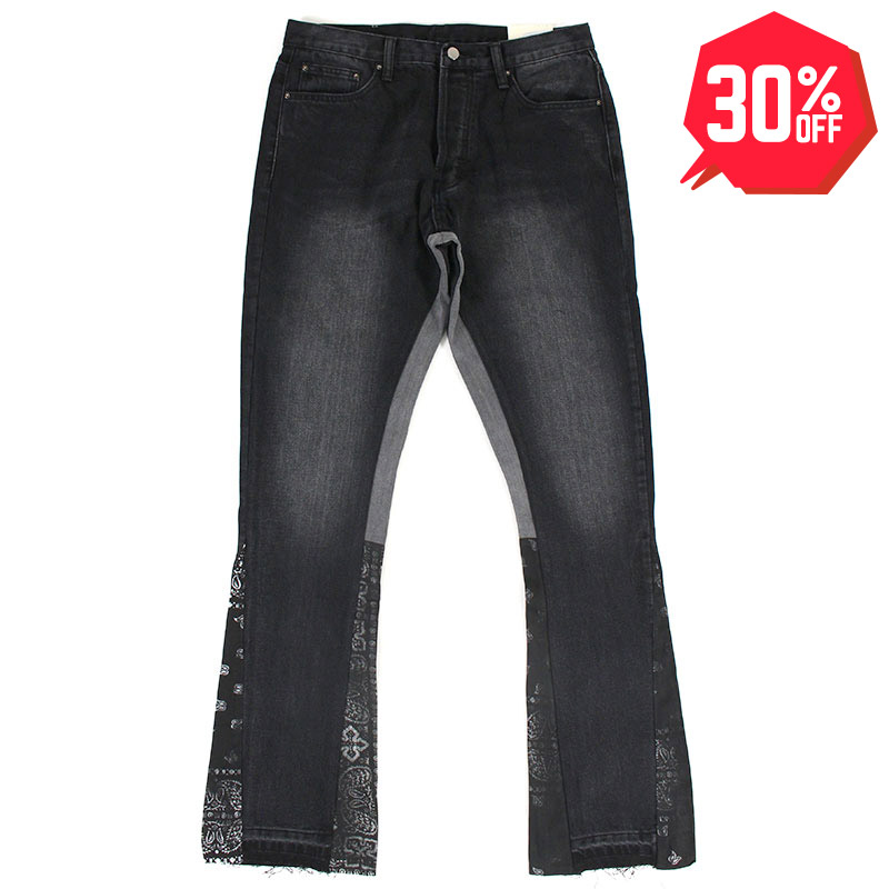 30%OFF】【ラスト34のみ】mnml（ミニマル） “ B167 PAISLEY FLARE DENIM” - DISSIDENT WEB SHOP